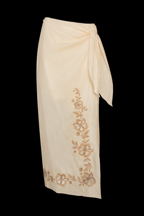 Inamorata Wrap Skirt Cream